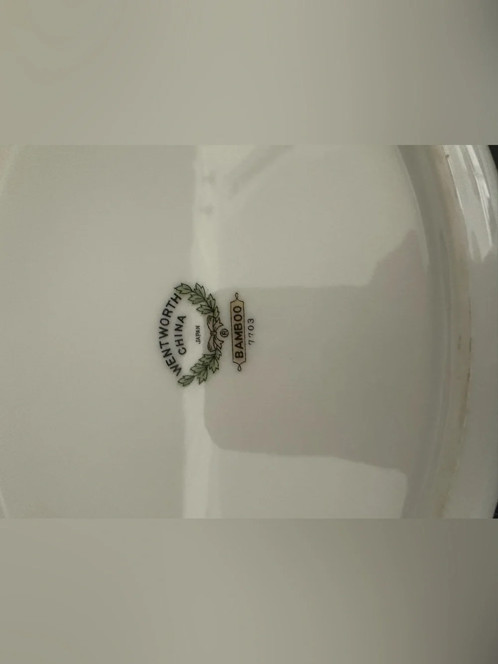 Wentworth Fine China vintage bamboo oval serving bowl